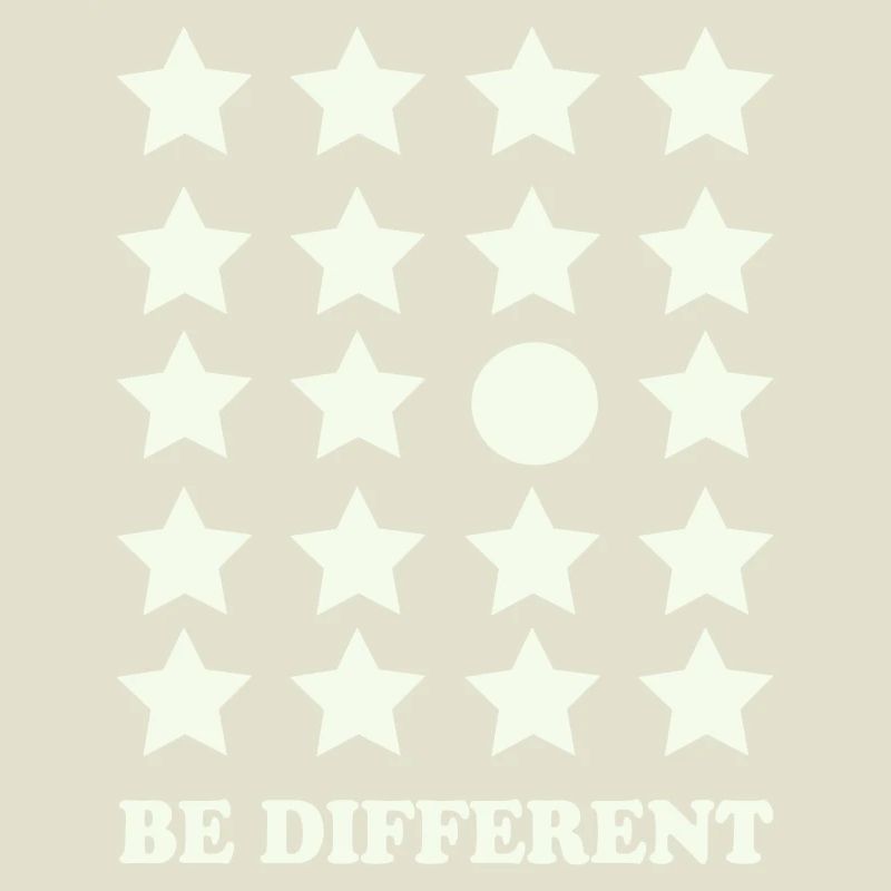Be Different Star Grid Circle
