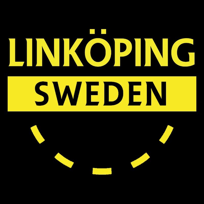 Linköping Suède Texte néon