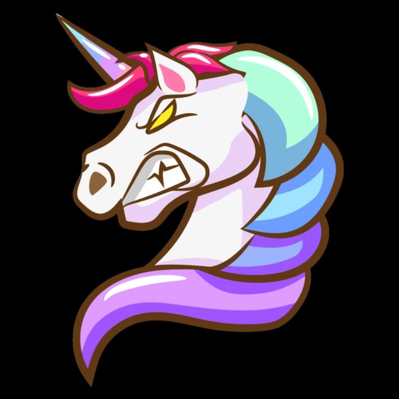 Fantasy Einhorn mit Pastellfarben