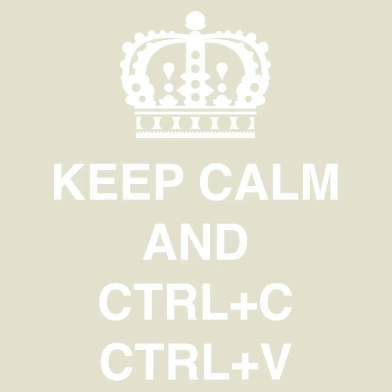 T-shirts de classe Keep calm et CTRL+C CTRL+V