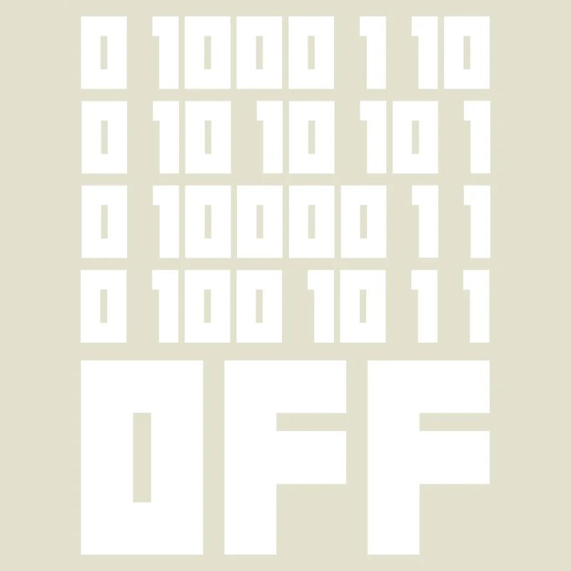 Binary Code F**k OFF – Humour Nerd & Geek Code