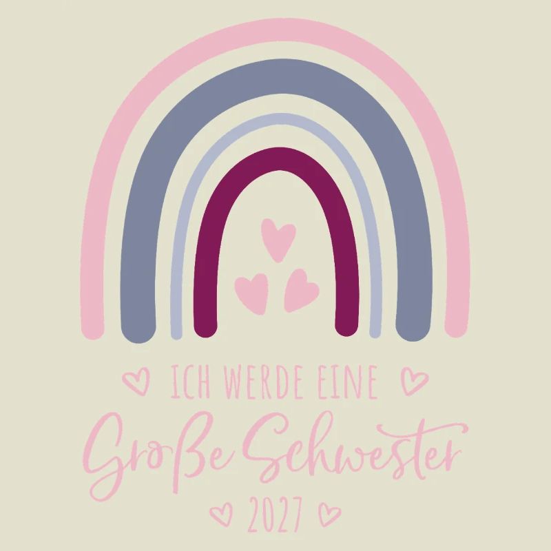 Ich werde eine Große Schwester 2027 Regenbogen