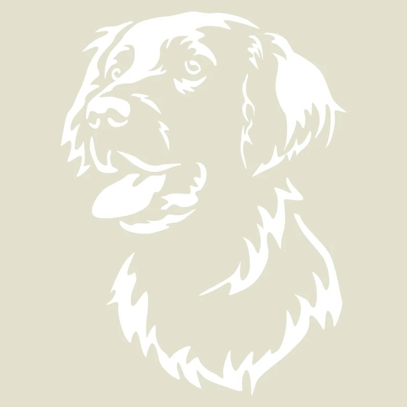 Flat-coated Retriever Head "Black Edition"
