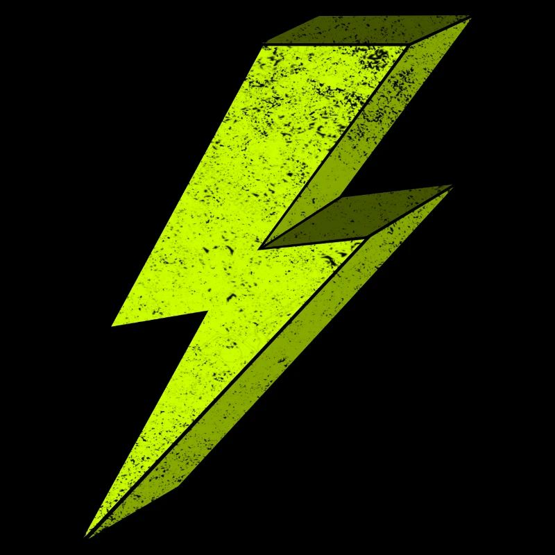 Leuchtende Elektroblitz-Illustration 3D