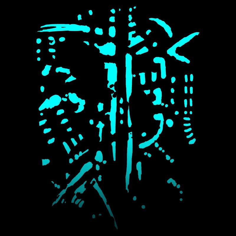 Biking Horror - Skeleton Abstract