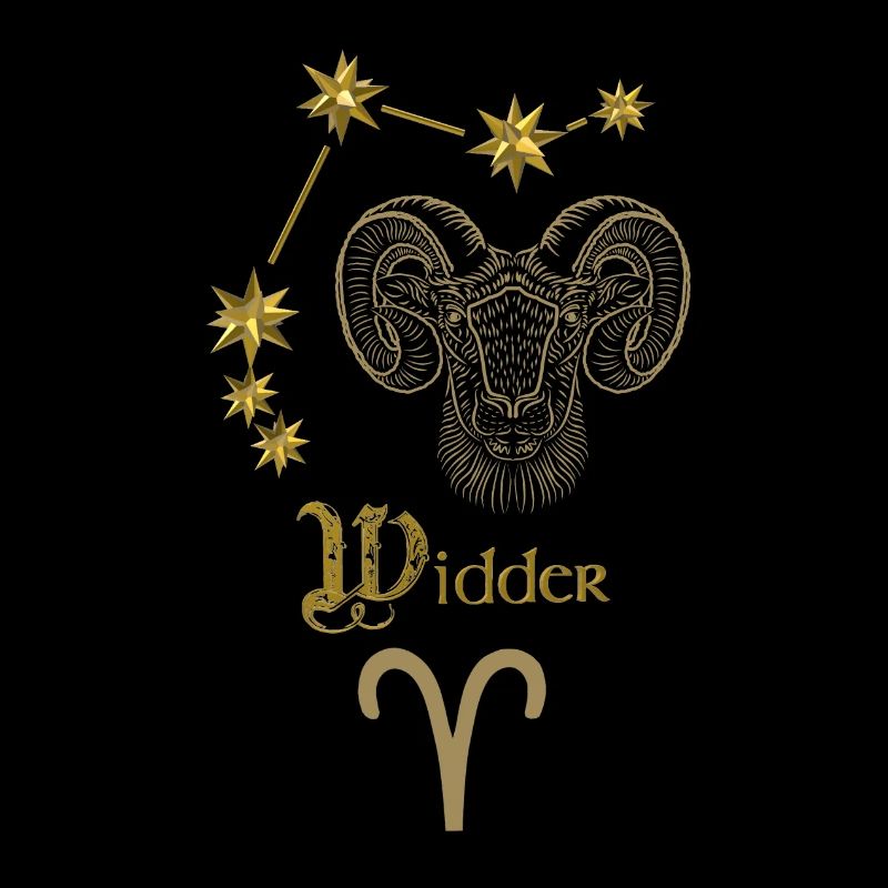 Astrologisches Sternzeichen Widder - Gold