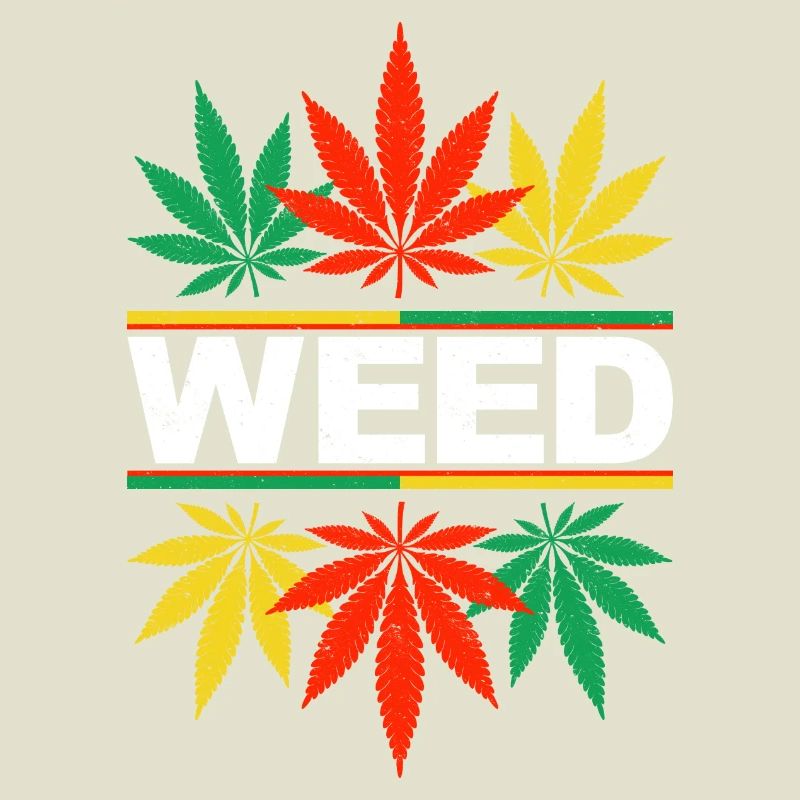 Vibrant Cannabis Leaf Pattern Design
