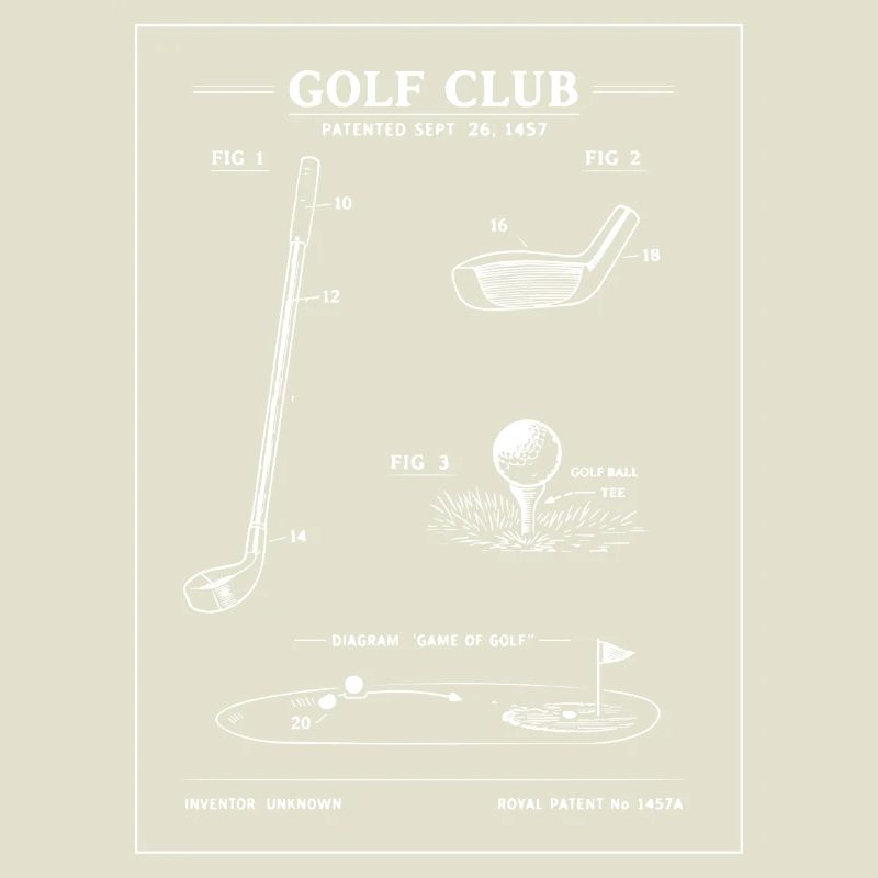 Plan de plan du club de golf