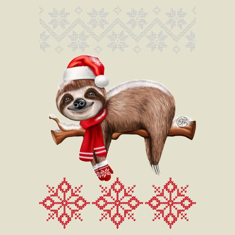 Ugly Christmas Sloth