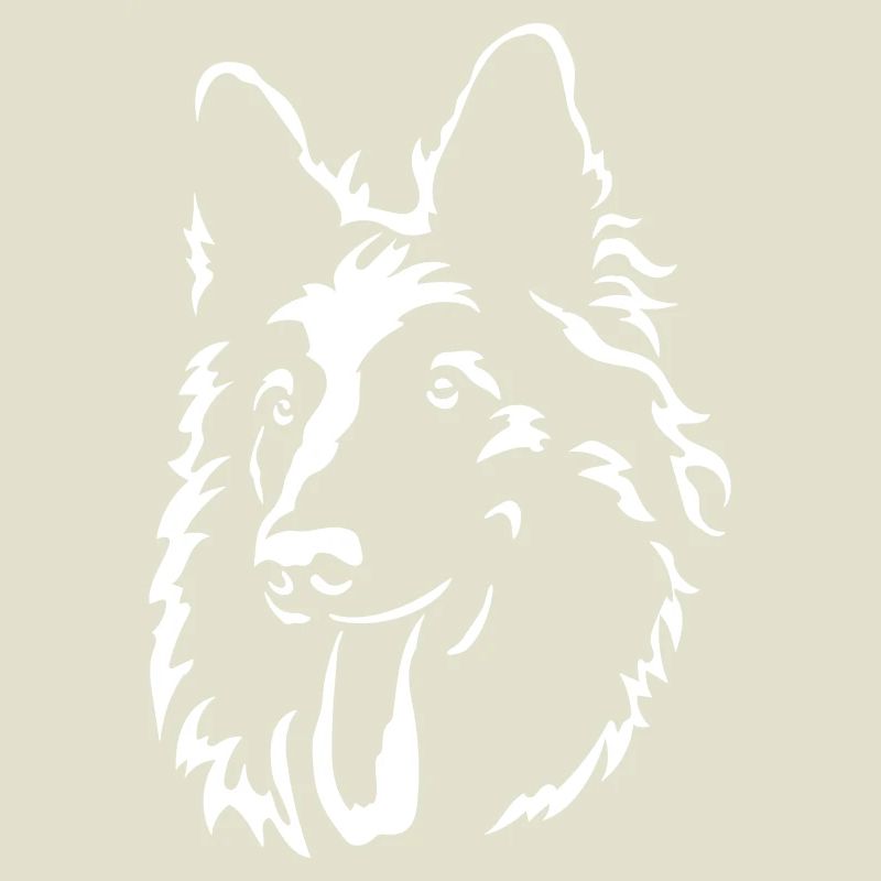 Schweizer Schäferhund Kopf "Black Edition"