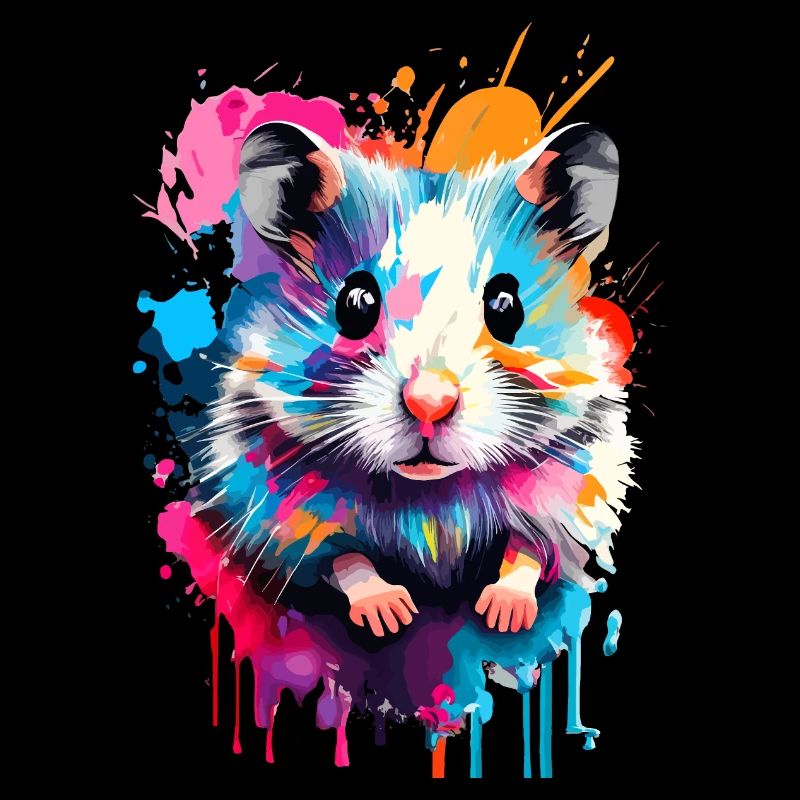 Hamster Farbenfroh - Feldhamster Goldhamster Nager
