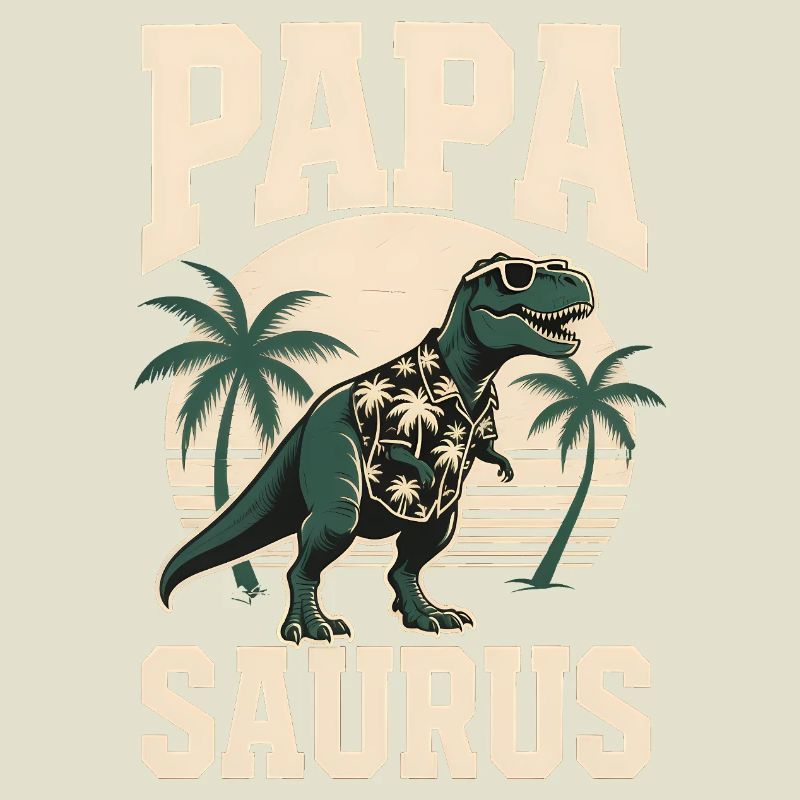 Papa Saurus Rex Dinosaur Father's Day Gift