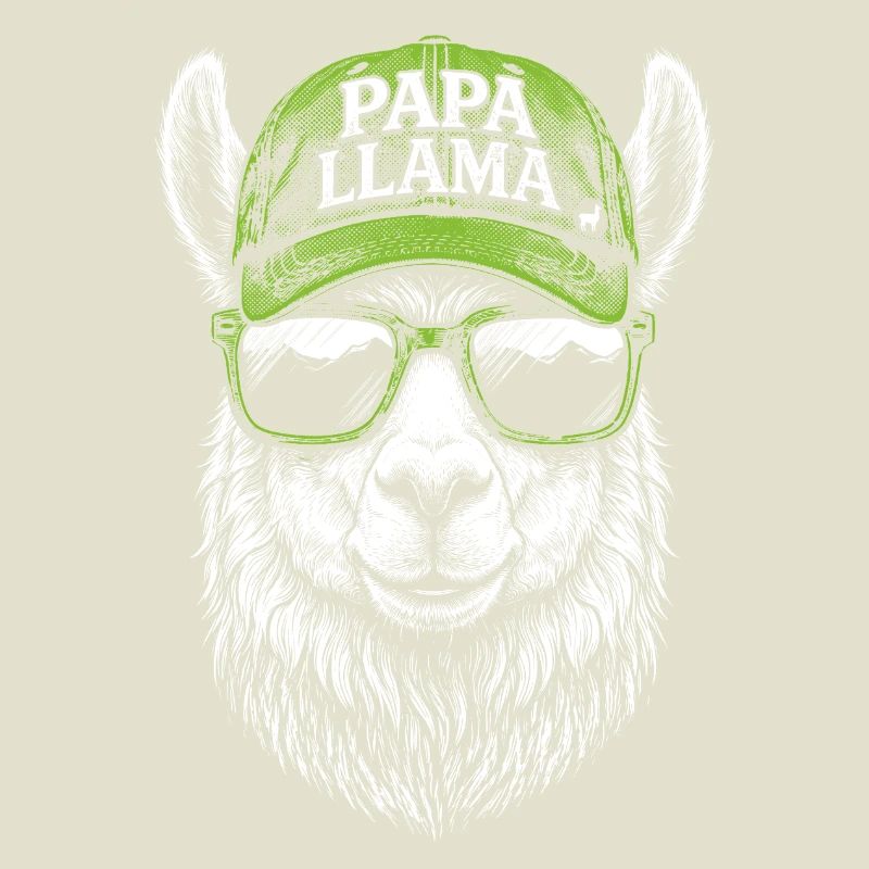 Conception de la casquette Papa Llama