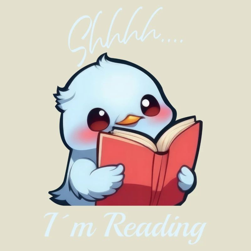 Vogel mit Buch