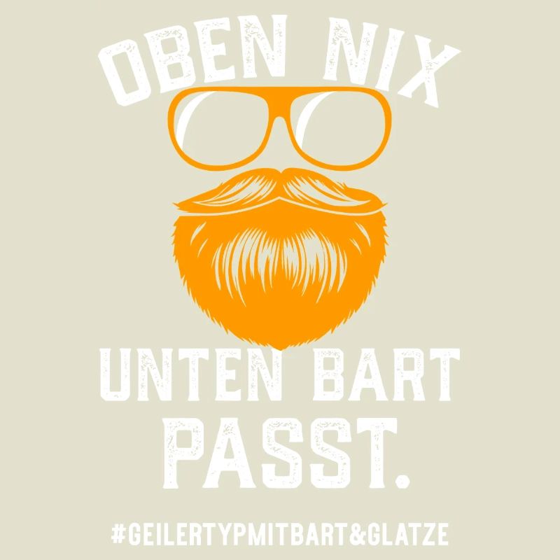 Geiler Typ Mit Bart Und Glatze Bartträger Vollbart