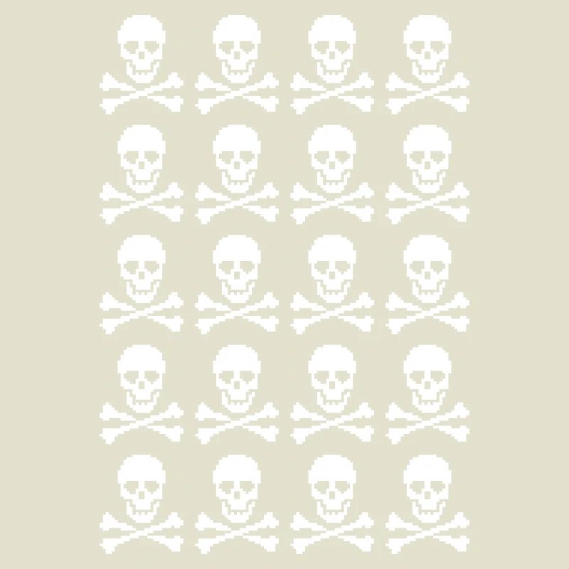 Skull & Crossbones Repeating Pattern