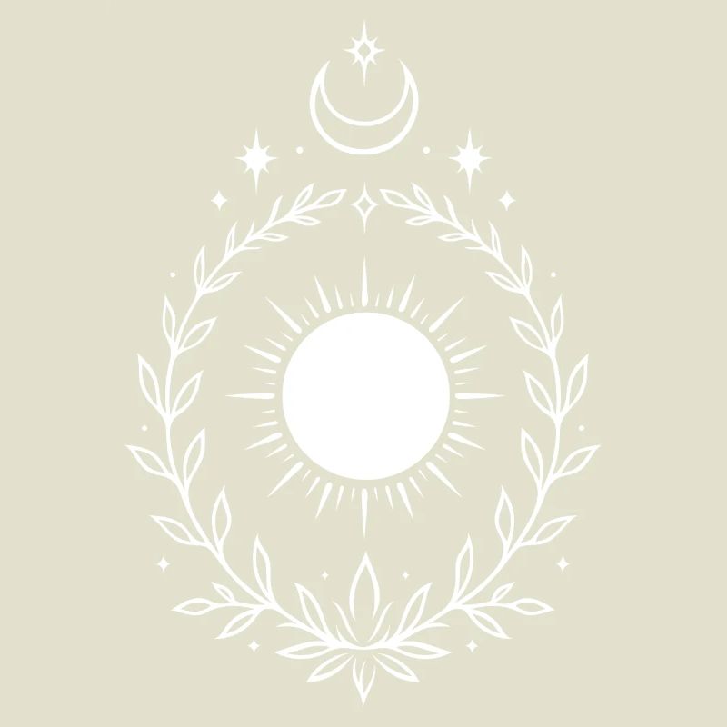 Midsummer Sun – Moon and Star Symbol