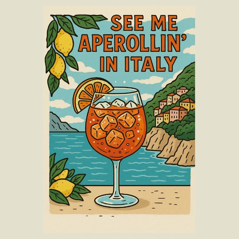 Conception de dessin animé Spritz italien