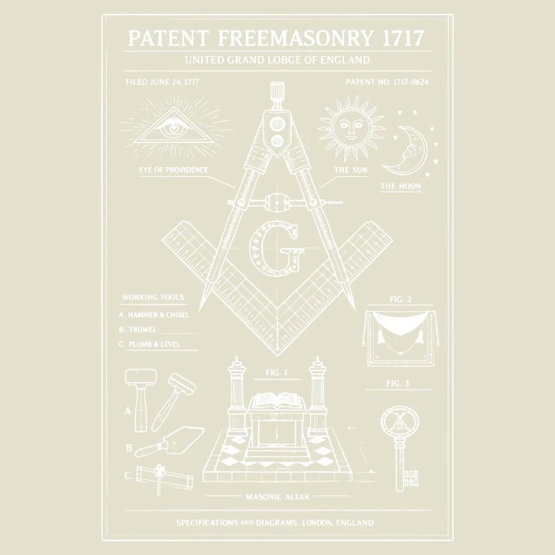 Masonic Compass Eye Emblem