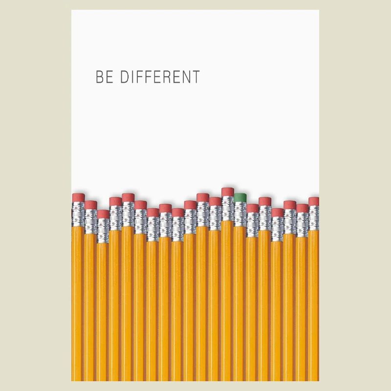 Be Different Minimalist Statement Design