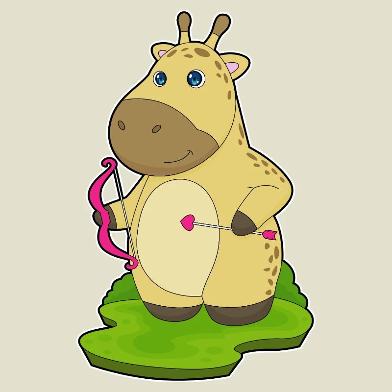Giraffe Bogenschütze Pfeil Bogen