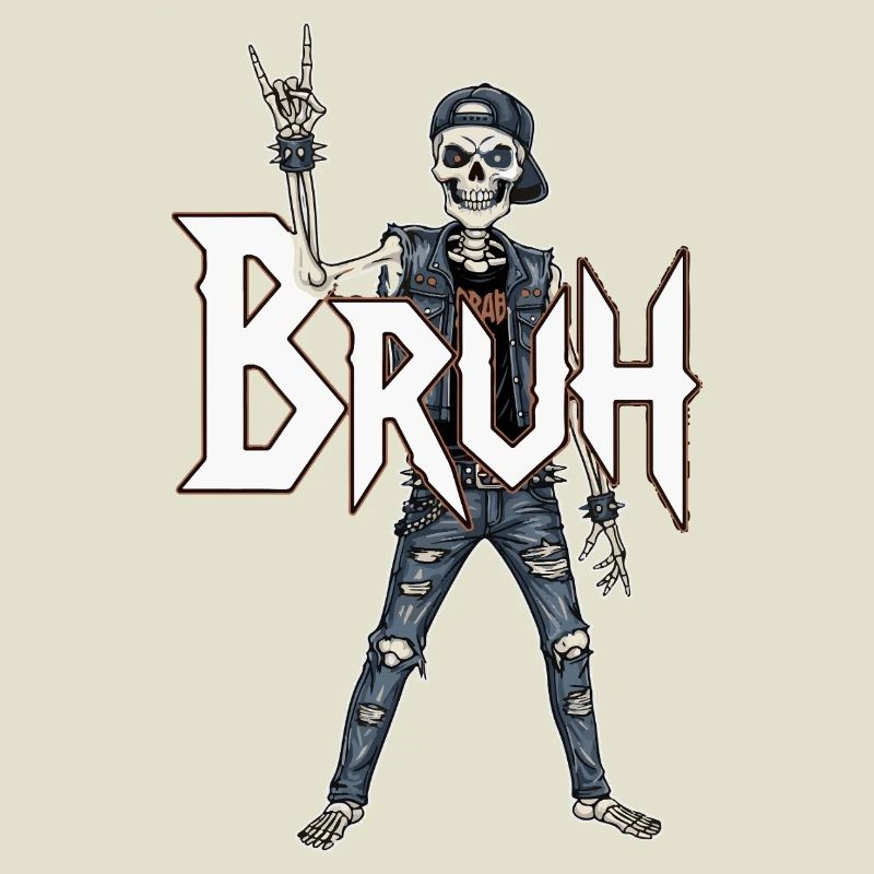 Bruh Skeleton Wippe