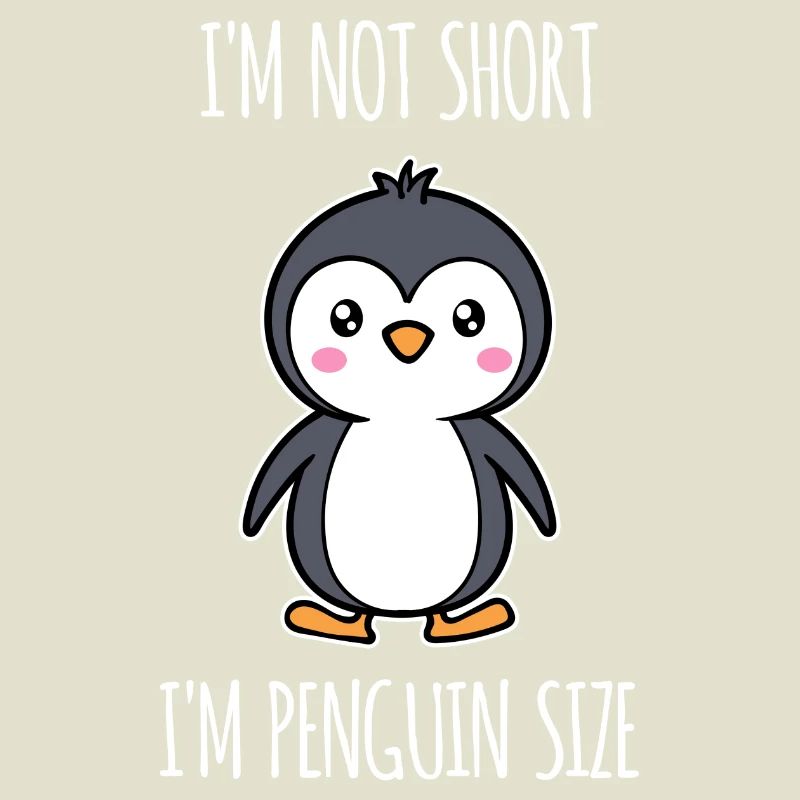Süß Pinguin Seevogel Statement Tier Antarktis