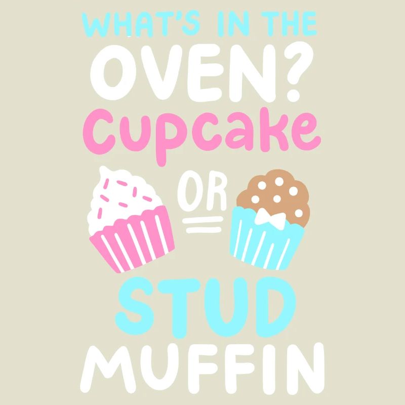 Cupcake oder Stud Muffin Gender Reveal Party