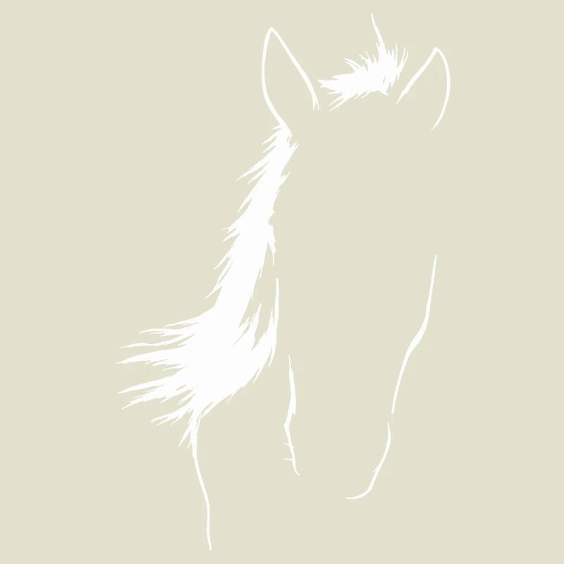 Art de la silhouette de cheval élégant