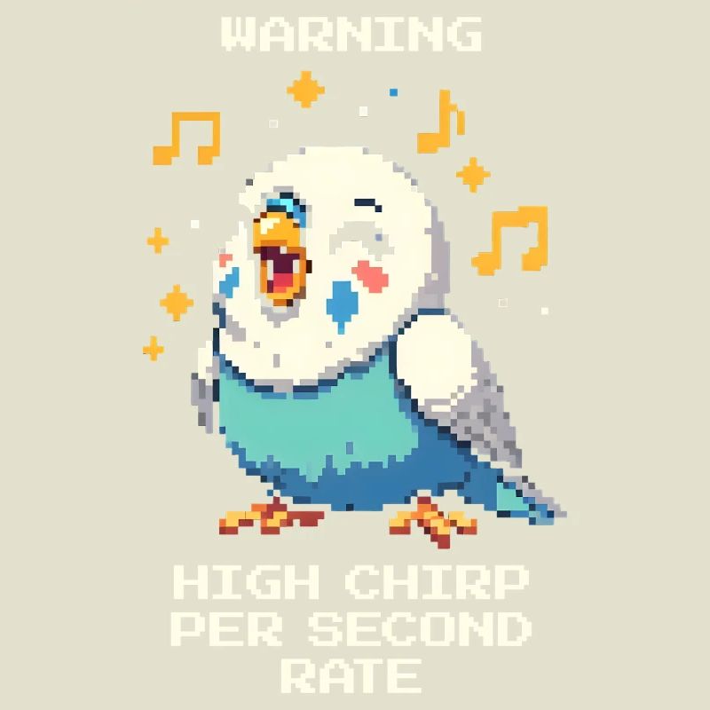 Warning: High chirping frequency | Budgie