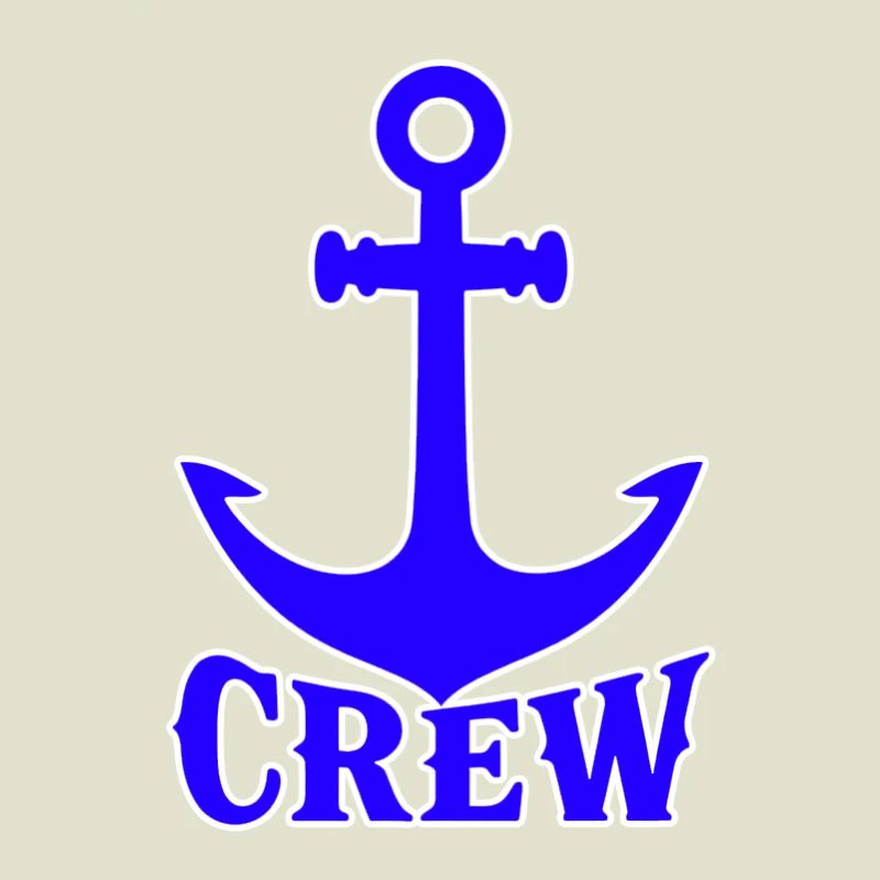 Blaues Anker Crew Logo