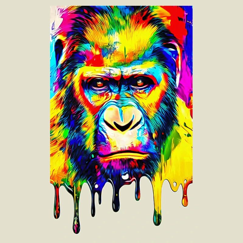 Urbaner Gorilla - Graffiti Kunst