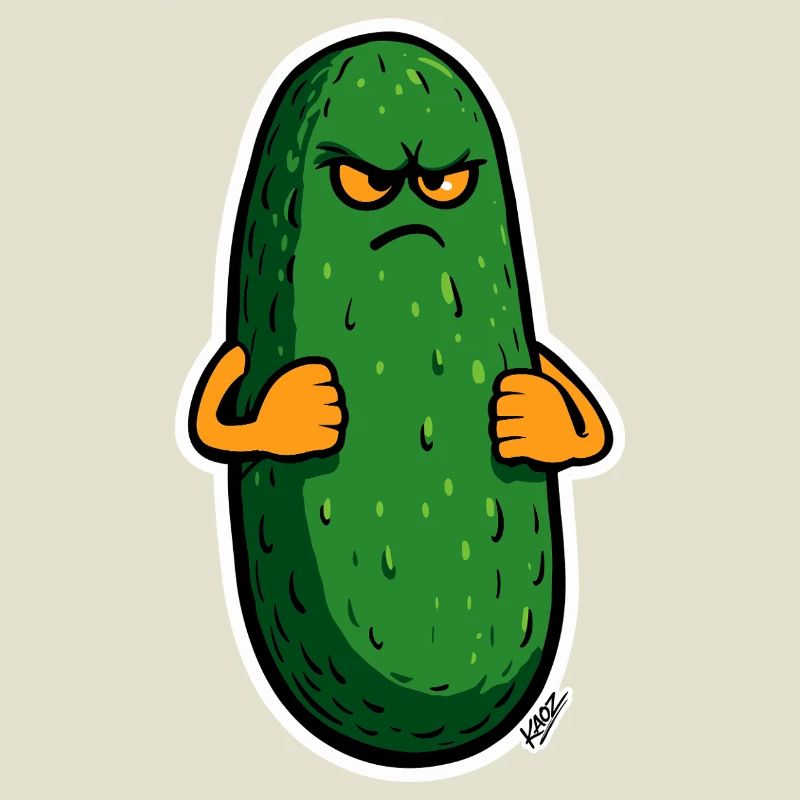 Grumpy Pickle Maskottchen
