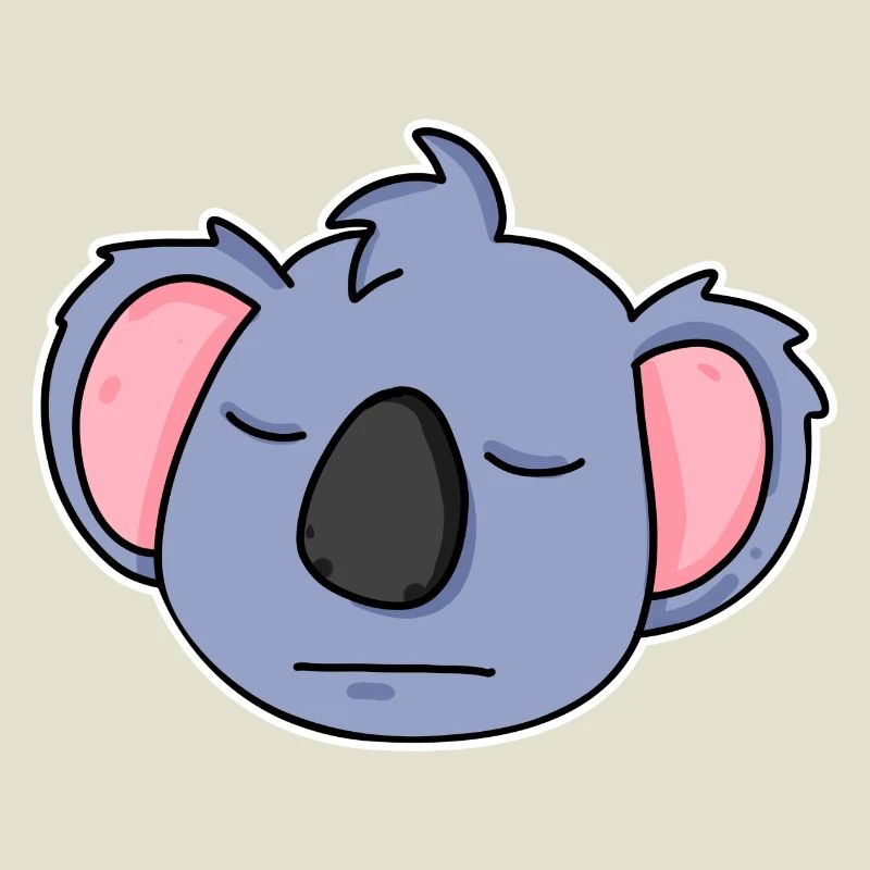 Koala tête d’animal fatigué