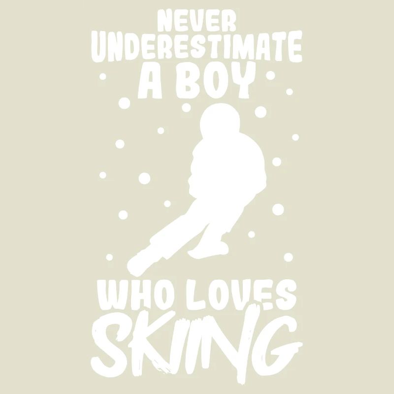 Skiing boy