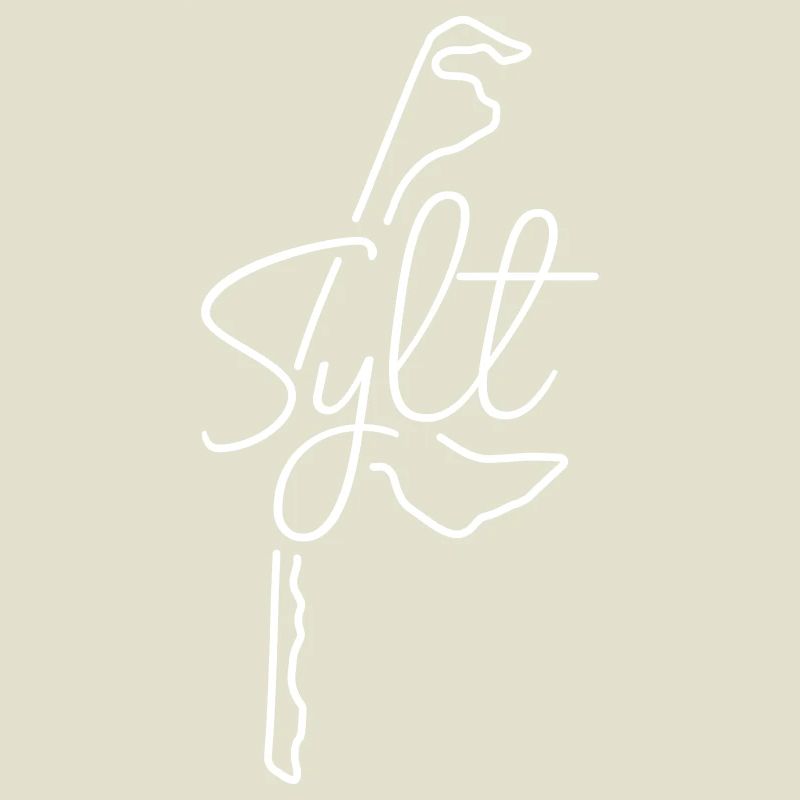 Sylt | Map line art minimalism