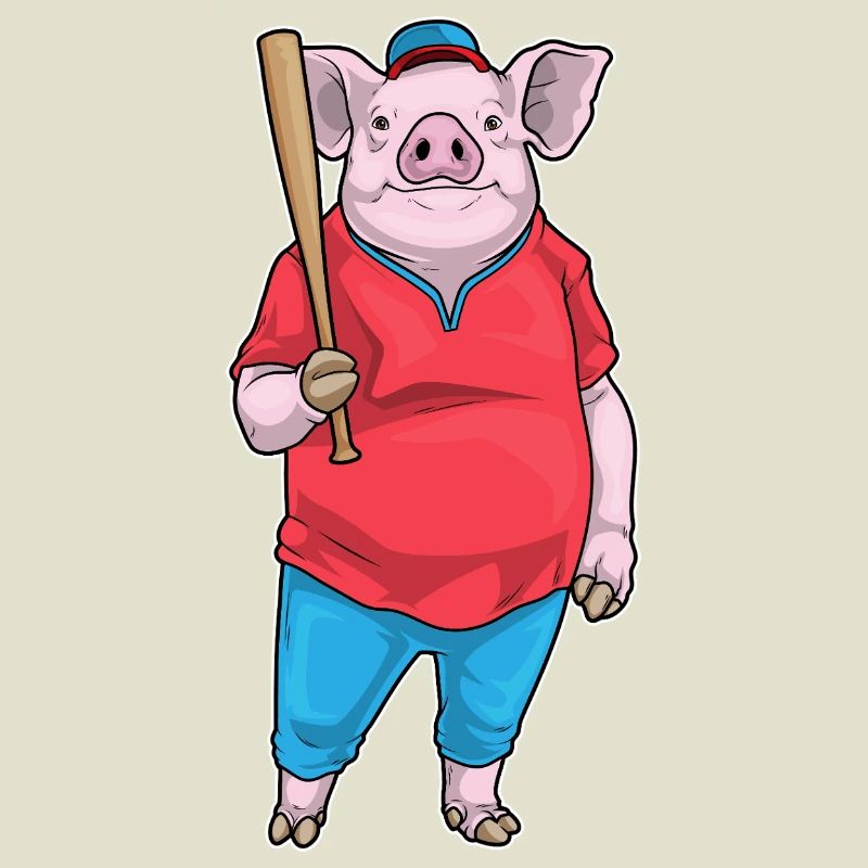 Pig Baseball Batte de baseball