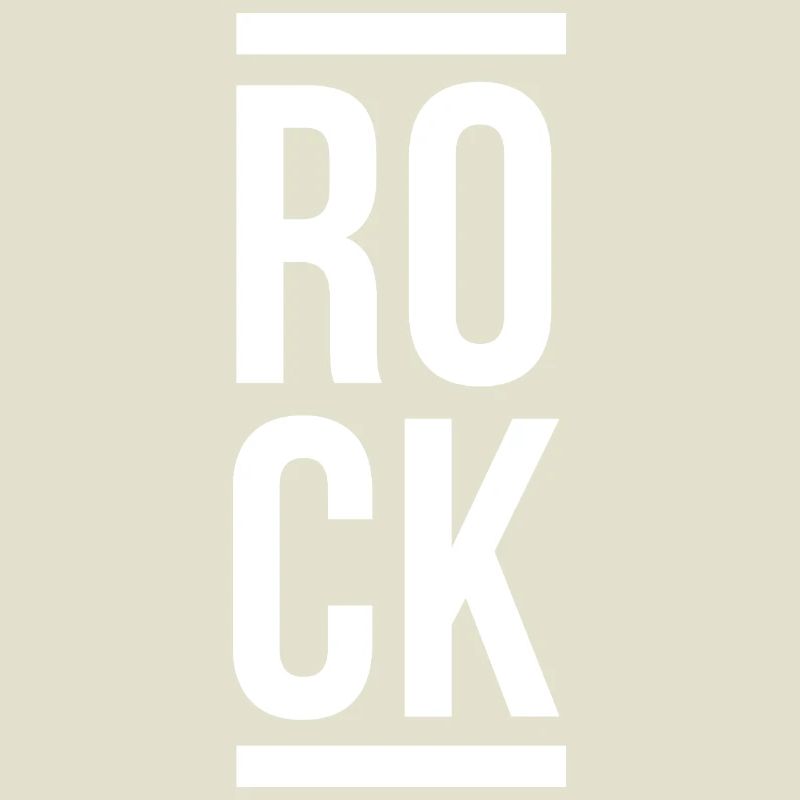 Typographie verticale Rock Bold