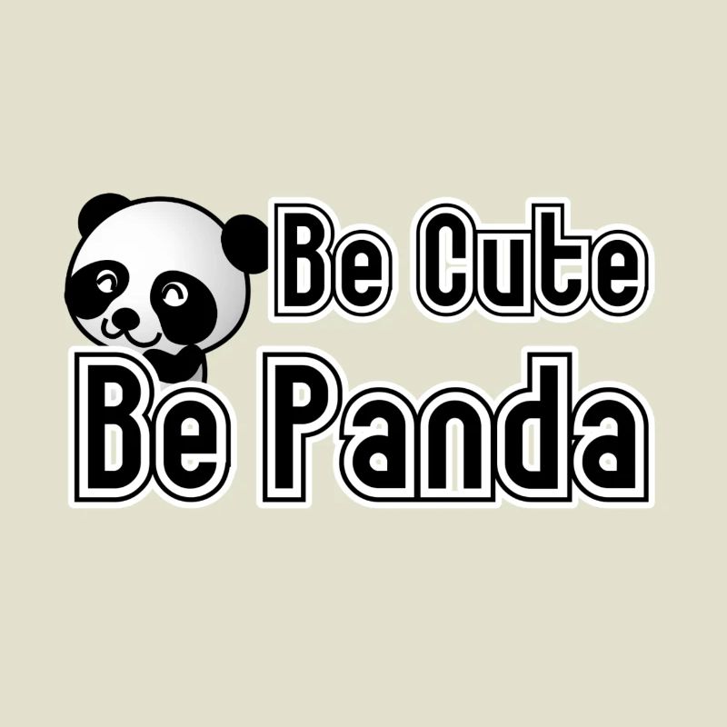 Be Panda, Pandabär, Tier, Fun, Geschenk, Spruch