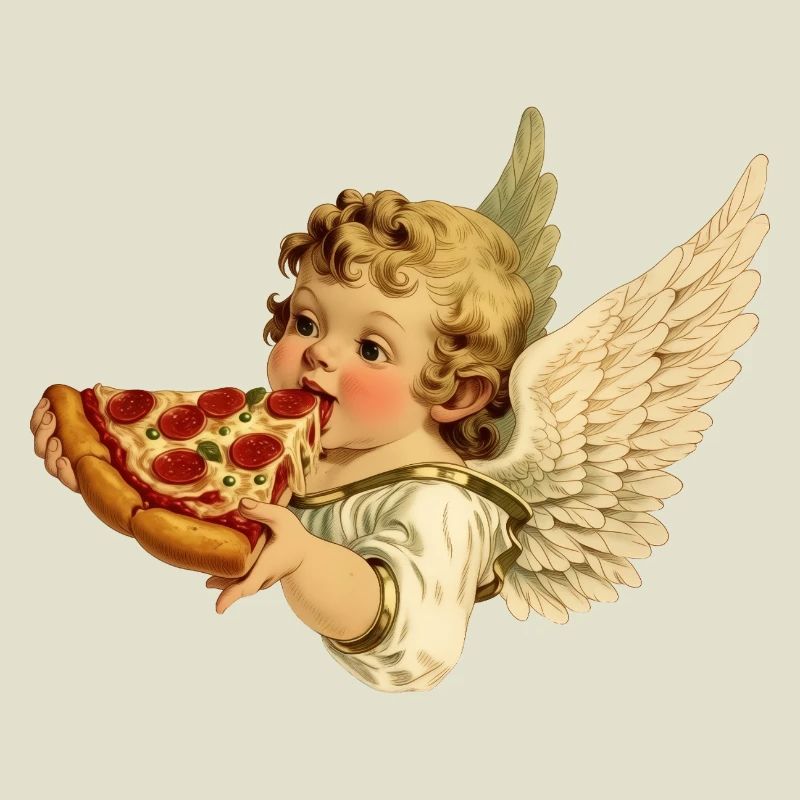 Pizza Cherub – Engelchen mit Pepperoni