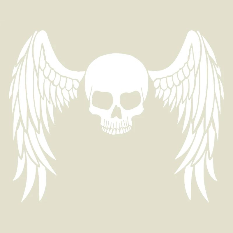 White winged skull