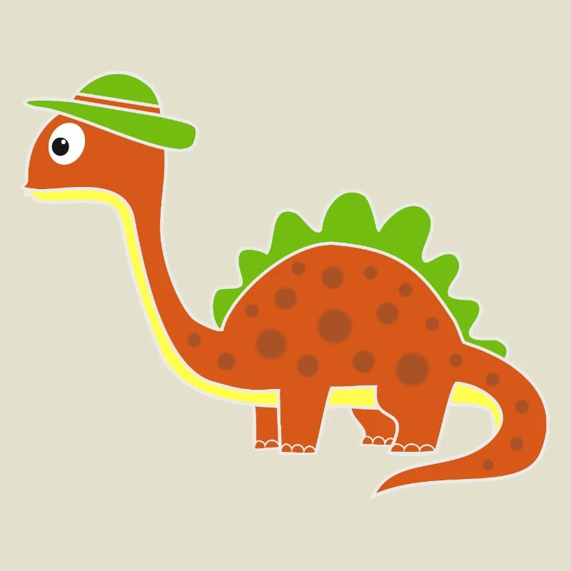 Drôle de dinosaure avec des points