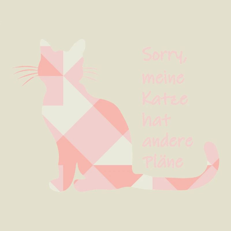 Chat disant - Désolé, mon chat a d’autres projets