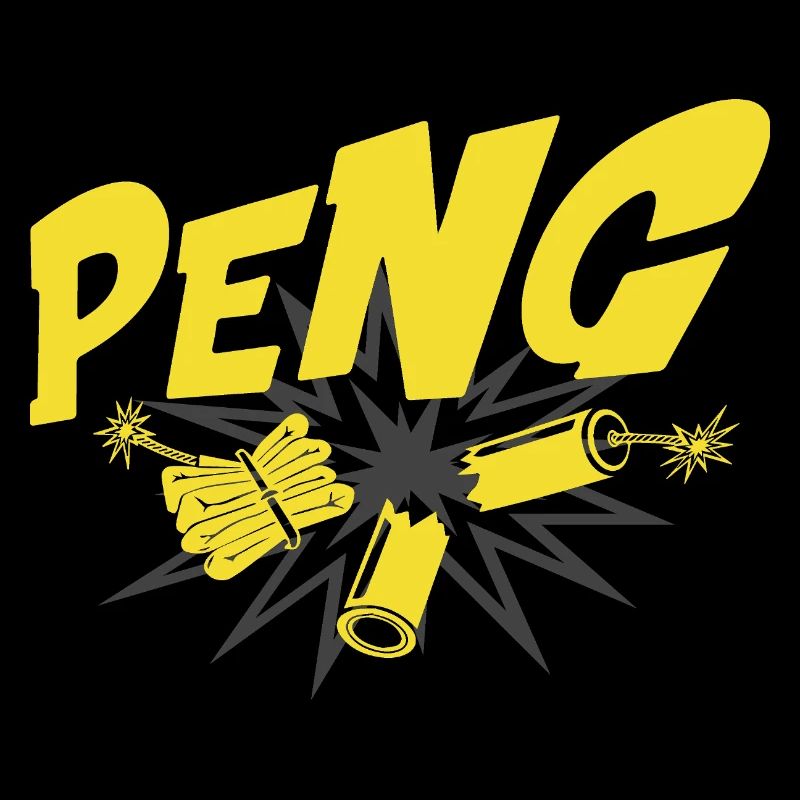 Peng explosion GelbKnall Motiv