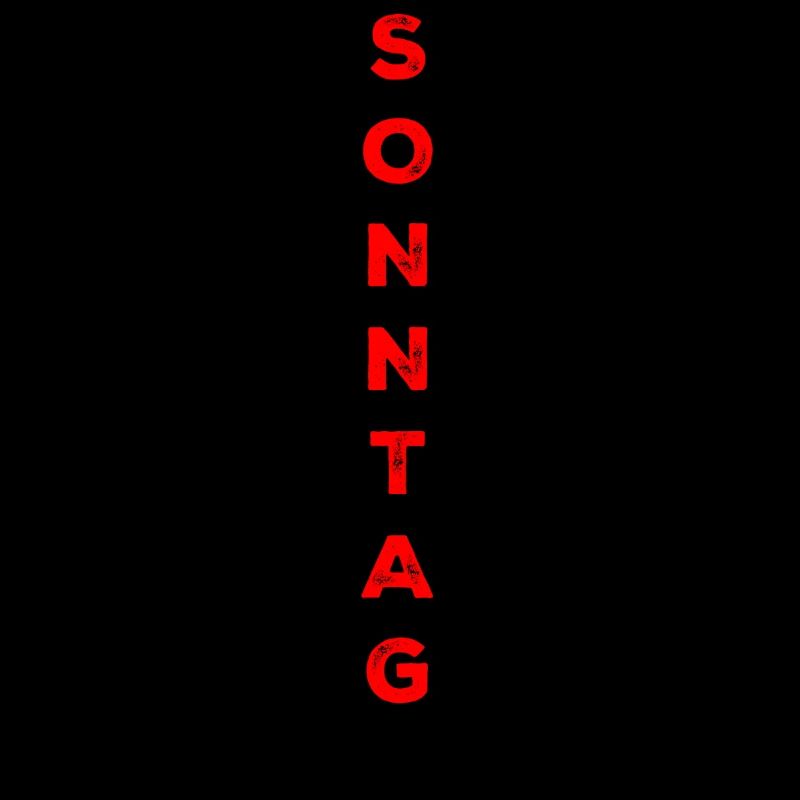 Sonntag - rot