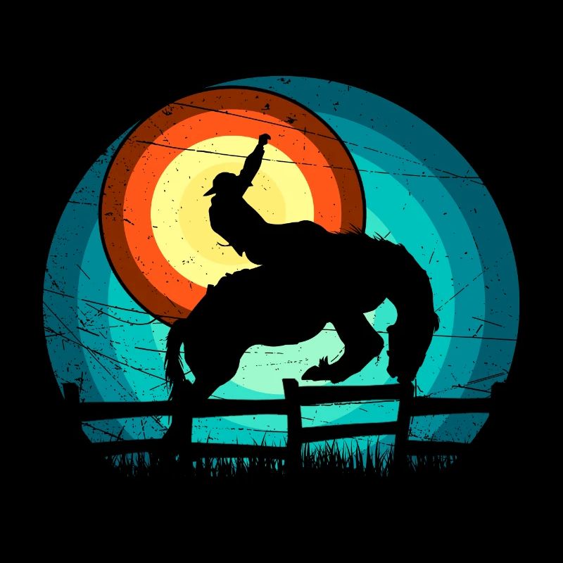 Cowboy à la conception du rodéo