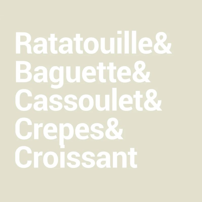 Culinary Word Art Typography Design