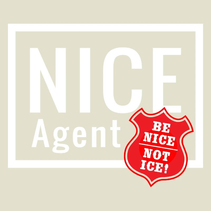 NICE Agent Logo with Statement Be Nice Badge