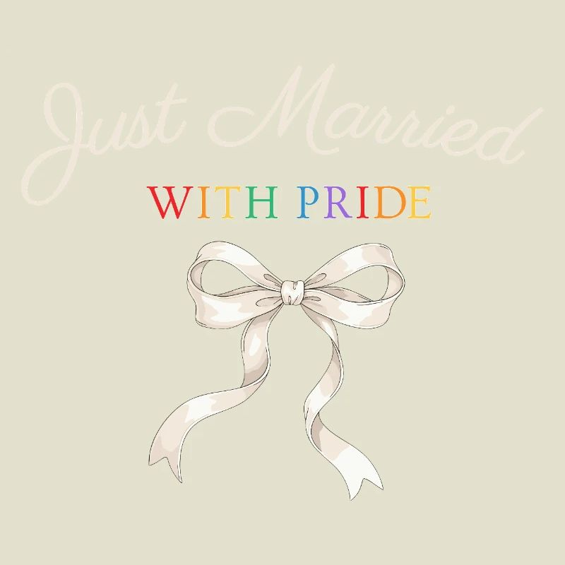 Just Married Pride Schleife