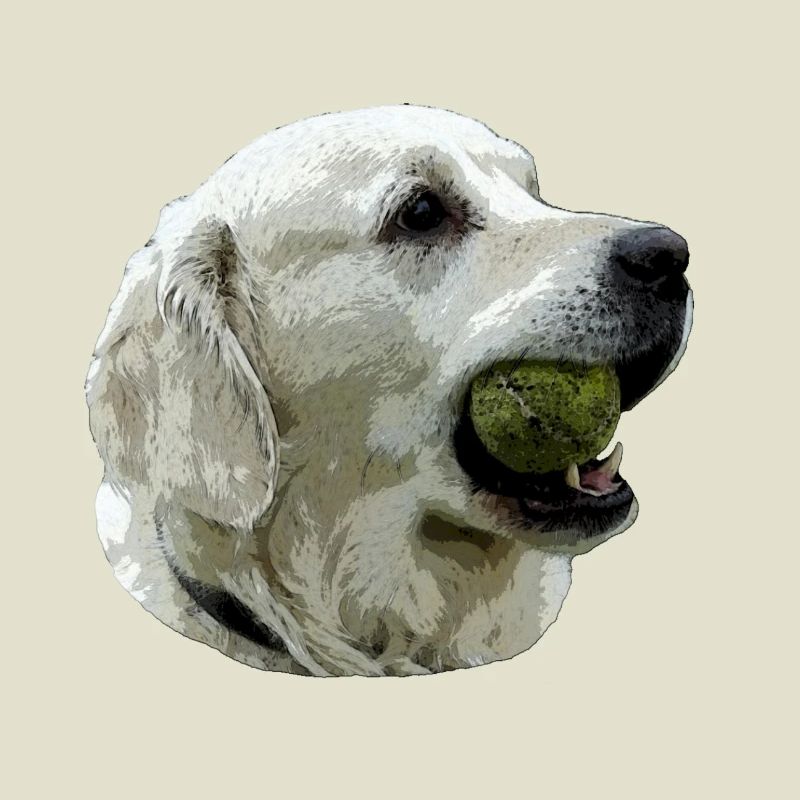 Labrador mit Ball